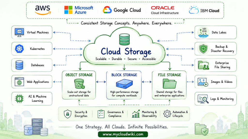 Cloud storage solutions across providers
