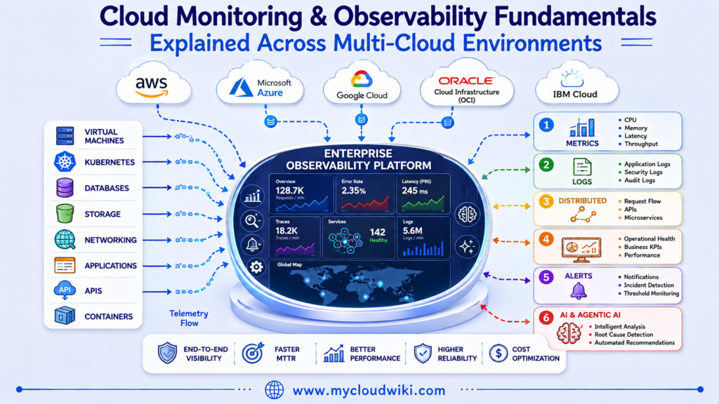 Cloud observability in multi-cloud environments