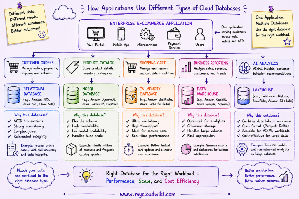 How applications use cloud databases